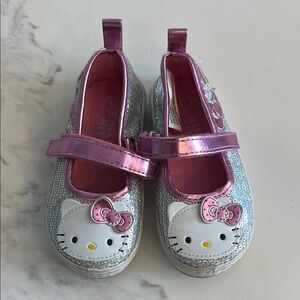 Hello Kitty Kids Shoes - Pink and Silver